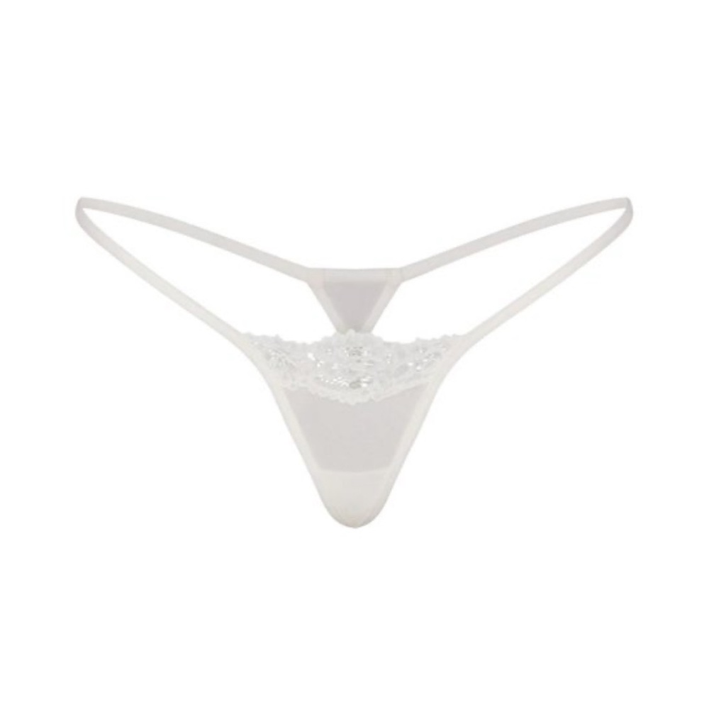 Skims bridal micro thong in marble size S